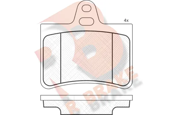 R BRAKE fékbetétkészlet, tárcsafék - RB1407 - TothCarparts