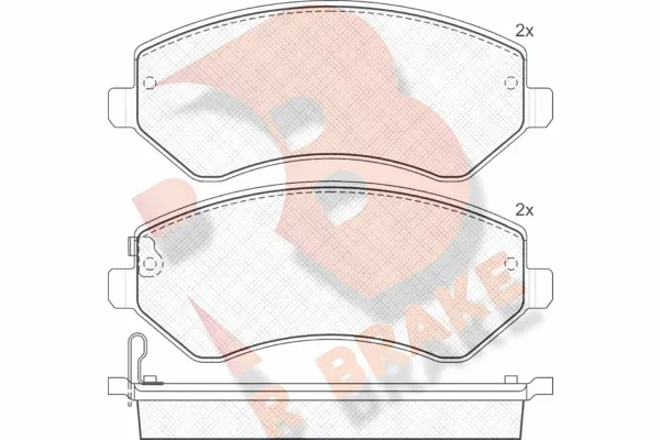 R BRAKE fékbetétkészlet, tárcsafék - RB1512 - TothCarparts