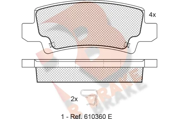 R BRAKE fékbetétkészlet, tárcsafék - RB1514 - TothCarparts