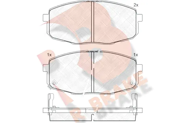R BRAKE fékbetétkészlet, tárcsafék - RB1540 - TothCarparts
