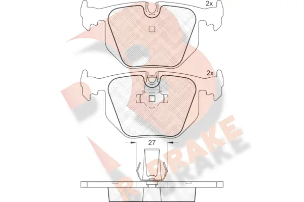R BRAKE fékbetétkészlet, tárcsafék - RB1549 - TothCarparts