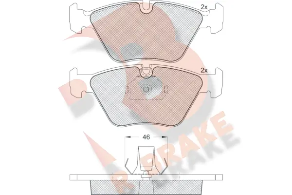 R BRAKE fékbetétkészlet, tárcsafék - RB1550 - TothCarparts