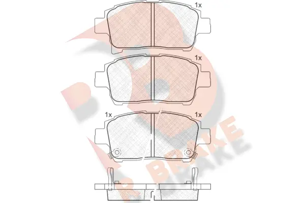 R BRAKE fékbetétkészlet, tárcsafék - RB1583 - TothCarparts