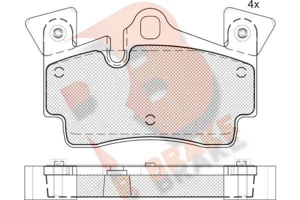 R BRAKE fékbetétkészlet, tárcsafék - RB1611-203 - TothCarparts