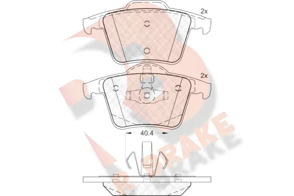 R BRAKE fékbetétkészlet, tárcsafék - RB1612 - TothCarparts