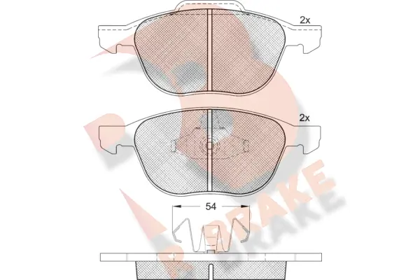 R BRAKE fékbetétkészlet, tárcsafék - RB1617-399 - TothCarparts