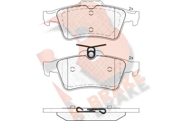R BRAKE fékbetétkészlet, tárcsafék - RB1651 - TothCarparts