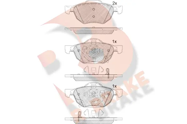 R BRAKE fékbetétkészlet, tárcsafék - RB1695 - TothCarparts