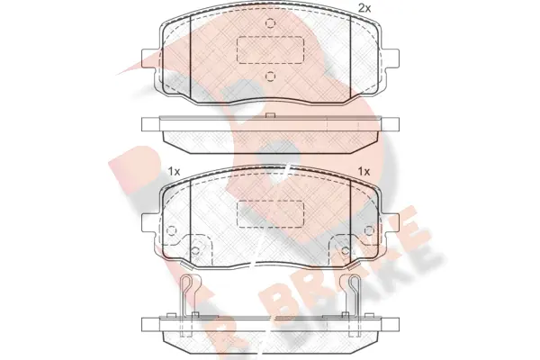 R BRAKE fékbetétkészlet, tárcsafék - RB1709 - TothCarparts