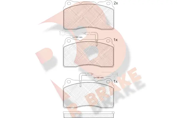 R BRAKE fékbetétkészlet, tárcsafék - RB1730 - TothCarparts