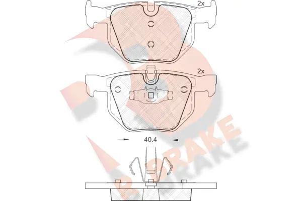 R BRAKE fékbetétkészlet, tárcsafék - RB1739 - TothCarparts
