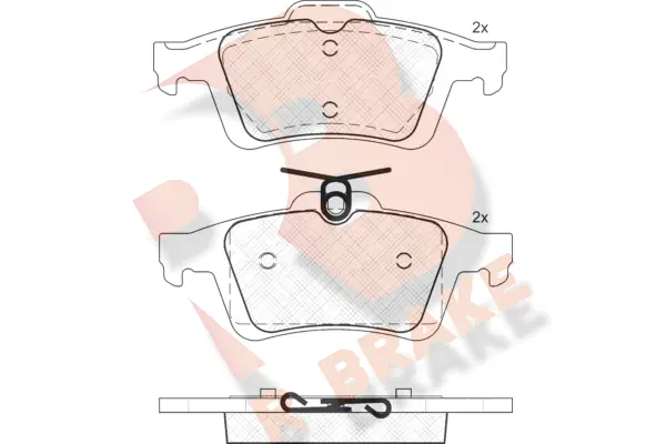 R BRAKE fékbetétkészlet, tárcsafék - RB1744 - TothCarparts