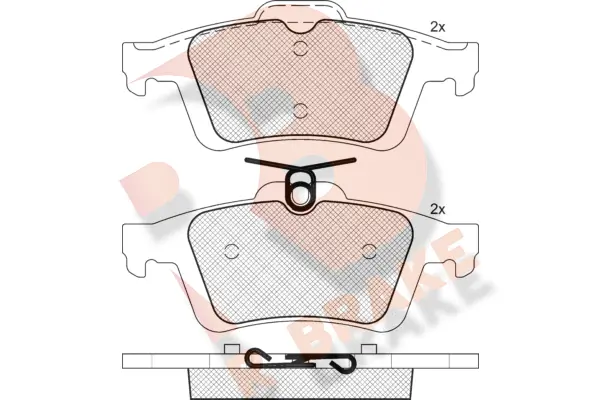 R BRAKE fékbetétkészlet, tárcsafék - RB1744-396 - TothCarparts