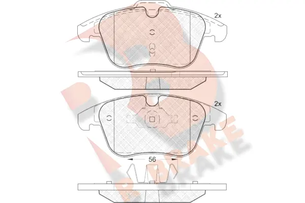 R BRAKE fékbetétkészlet, tárcsafék - RB1775 - TothCarparts