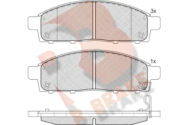 R BRAKE fékbetétkészlet, tárcsafék - RB1784 - TothCarparts