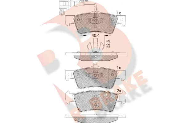 R BRAKE fékbetétkészlet, tárcsafék - RB1816 - TothCarparts
