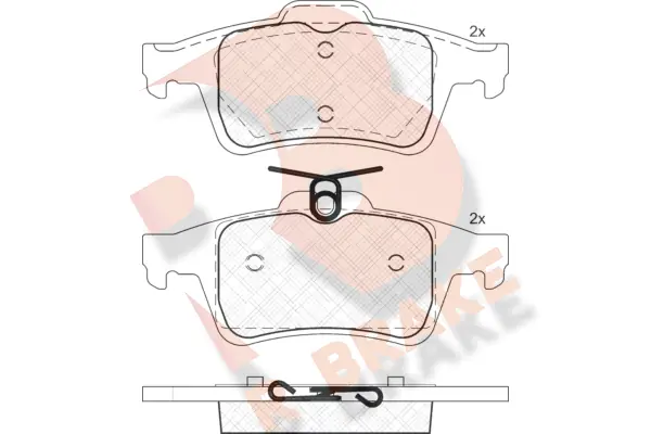 R BRAKE fékbetétkészlet, tárcsafék - RB1825 - TothCarparts