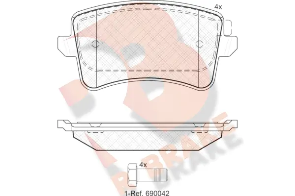 R BRAKE fékbetétkészlet, tárcsafék - RB1835 - TothCarparts