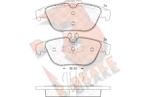 R BRAKE fékbetétkészlet, tárcsafék - RB1863 - TothCarparts