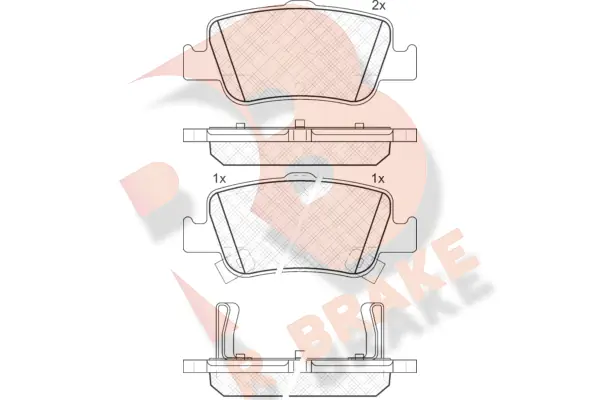 R BRAKE fékbetétkészlet, tárcsafék - RB1870 - TothCarparts