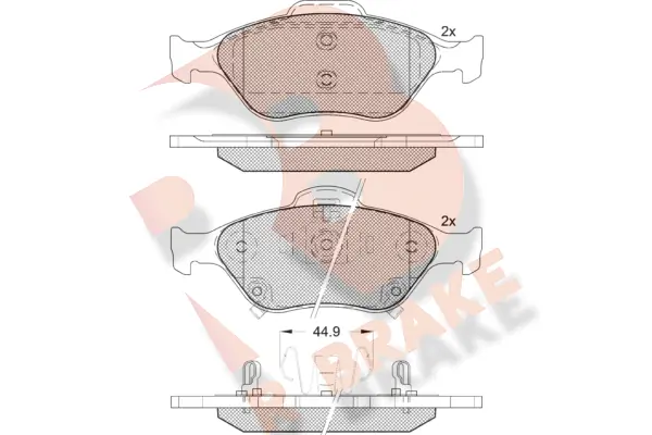 R BRAKE fékbetétkészlet, tárcsafék - RB1877 - TothCarparts