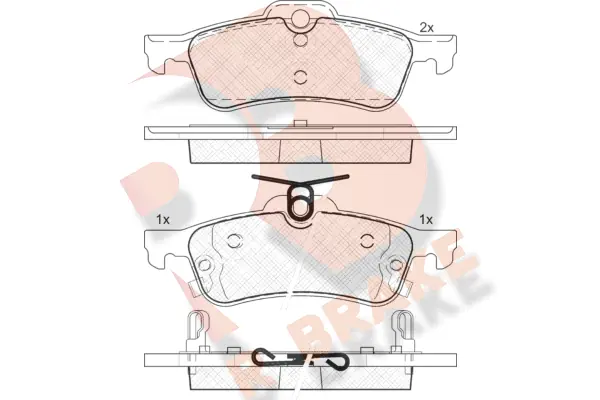 R BRAKE fékbetétkészlet, tárcsafék - RB1878 - TothCarparts