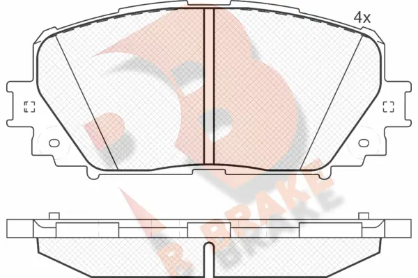 R BRAKE fékbetétkészlet, tárcsafék - RB1898 - TothCarparts