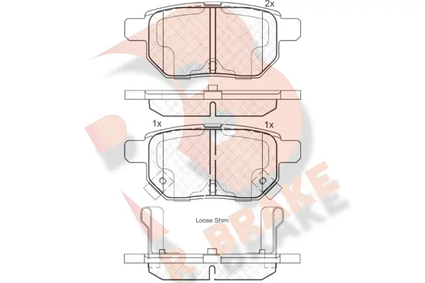 R BRAKE fékbetétkészlet, tárcsafék - RB1899 - TothCarparts