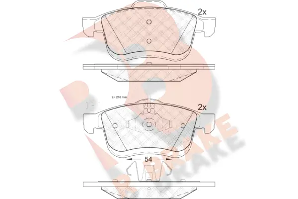 R BRAKE fékbetétkészlet, tárcsafék - RB1903 - TothCarparts