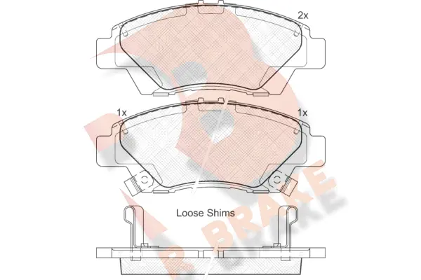 R BRAKE fékbetétkészlet, tárcsafék - RB1906 - TothCarparts