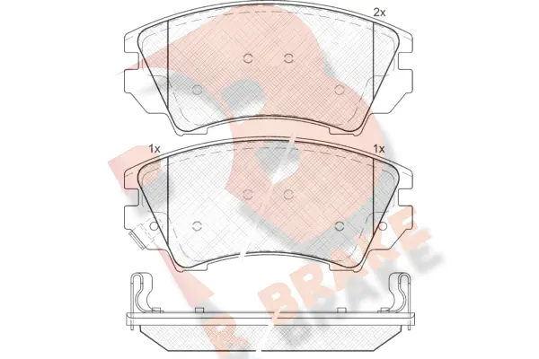 R BRAKE fékbetétkészlet, tárcsafék - RB1913 - TothCarparts