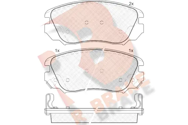 R BRAKE fékbetétkészlet, tárcsafék - RB1914 - TothCarparts