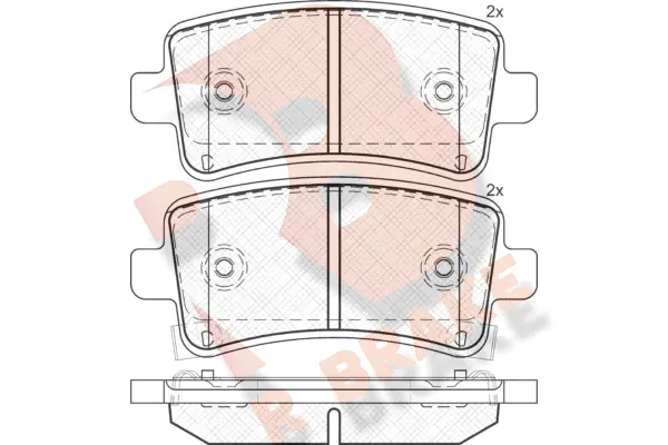 R BRAKE fékbetétkészlet, tárcsafék - RB1929 - TothCarparts