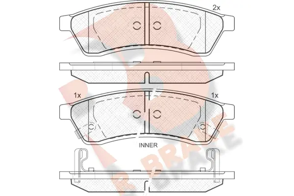 R BRAKE fékbetétkészlet, tárcsafék - RB1930 - TothCarparts