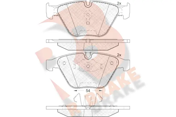 R BRAKE fékbetétkészlet, tárcsafék - RB1940 - TothCarparts