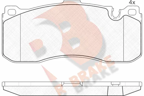 R BRAKE fékbetétkészlet, tárcsafék - RB1964 - TothCarparts