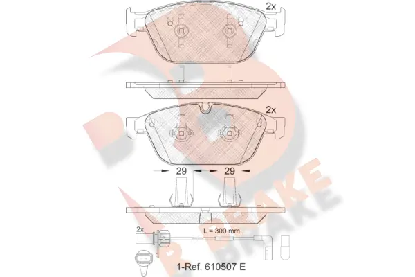 R BRAKE fékbetétkészlet, tárcsafék - RB1994 - TothCarparts