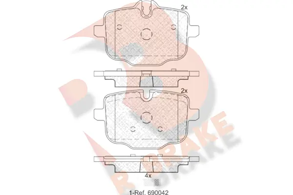 R BRAKE fékbetétkészlet, tárcsafék - RB2005 - TothCarparts