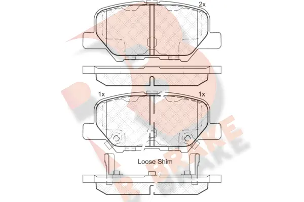 R BRAKE fékbetétkészlet, tárcsafék - RB2118 - TothCarparts