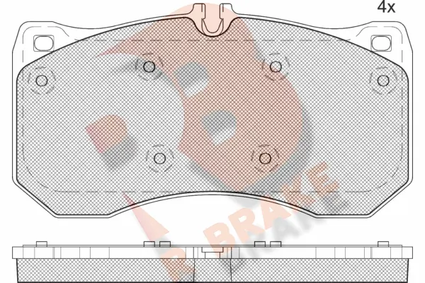 R BRAKE fékbetétkészlet, tárcsafék - RB2185 - TothCarparts
