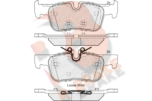 R BRAKE fékbetétkészlet, tárcsafék - RB2193 - TothCarparts