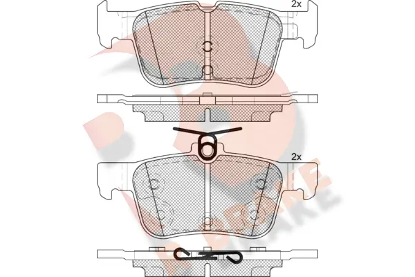 R BRAKE fékbetétkészlet, tárcsafék - RB2198-200 - TothCarparts