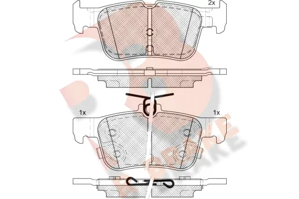 R BRAKE fékbetétkészlet, tárcsafék - RB2198-208 - TothCarparts