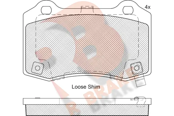 R BRAKE fékbetétkészlet, tárcsafék - RB2230 - TothCarparts