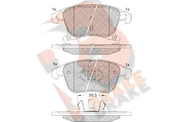 R BRAKE fékbetétkészlet, tárcsafék - RB2231 - TothCarparts