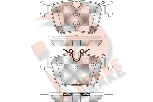 R BRAKE fékbetétkészlet, tárcsafék - RB2232 - TothCarparts