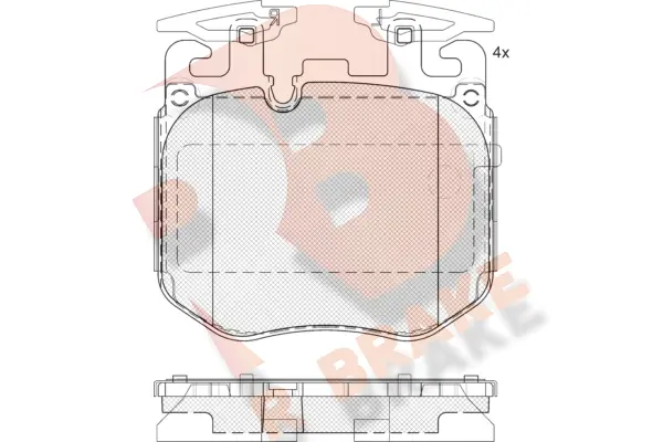 R BRAKE fékbetétkészlet, tárcsafék - RB2265 - TothCarparts