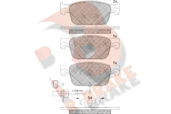 R BRAKE fékbetétkészlet, tárcsafék - RB2270 - TothCarparts