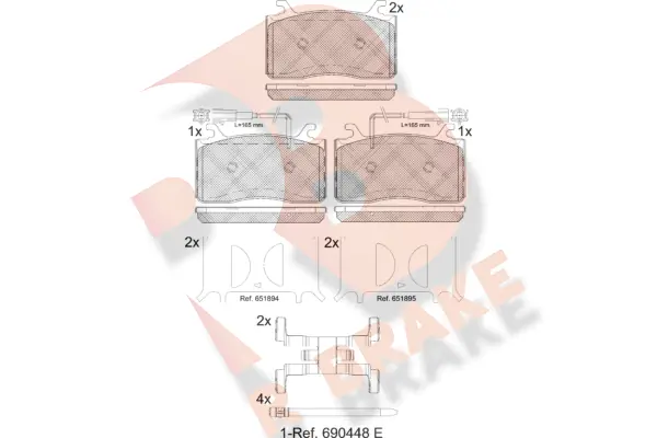 R BRAKE fékbetétkészlet, tárcsafék - RB2309 - TothCarparts