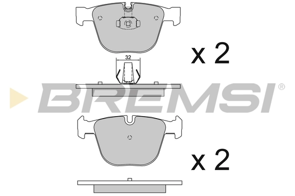 BREMSI fékbetétkészlet, tárcsafék - BP3115CE - TothCarparts